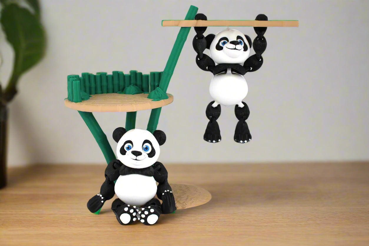 Articulating Panda Playset