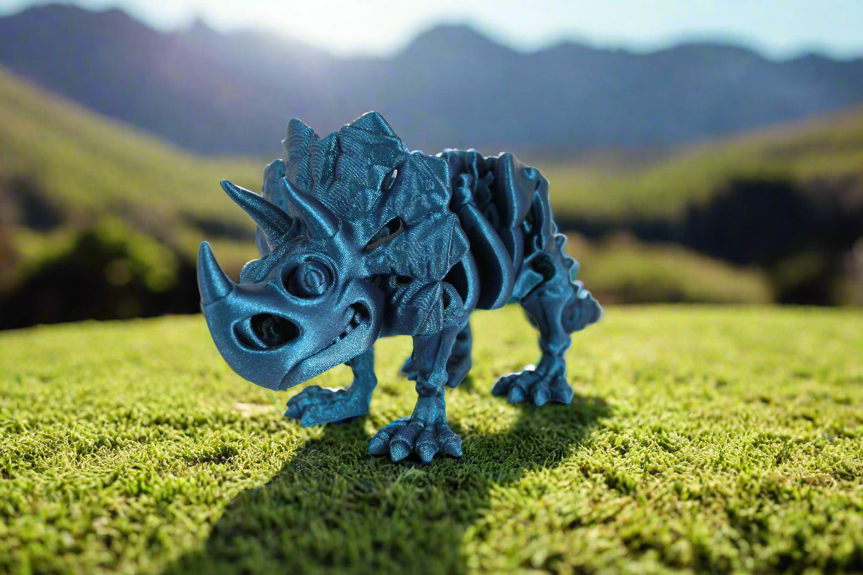 Articulating Skeleton Triceratops Multiple Colors to Choose From