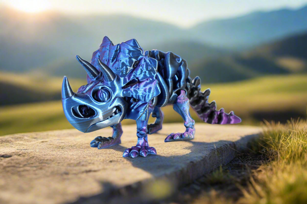 Articulating Skeleton Triceratops Multiple Colors to Choose From
