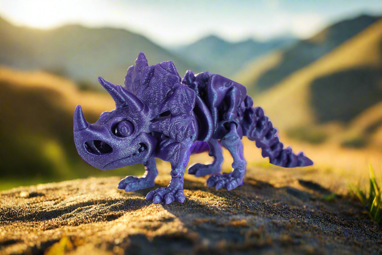 Articulating Skeleton Triceratops Multiple Colors to Choose From
