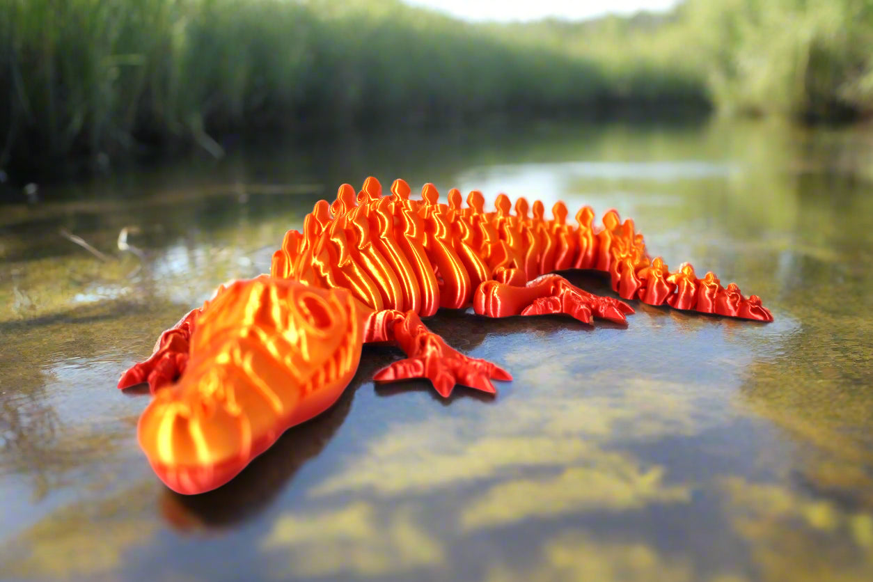 Articulating Skeleton Crocodile Multiple Colors to Choose From
