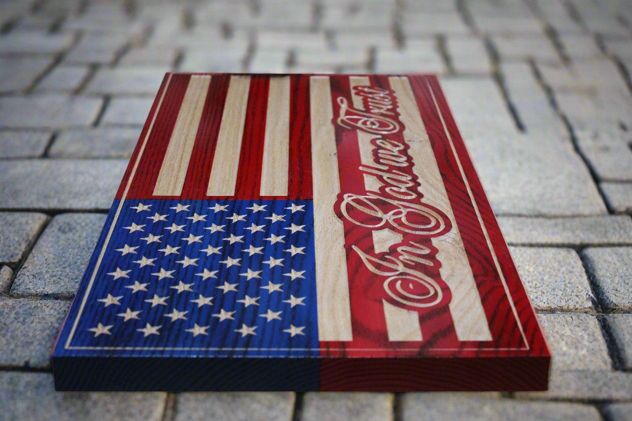 Small In God We Trust Flag