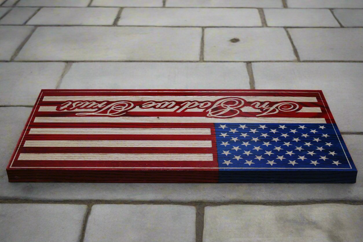 Small In God We Trust Flag