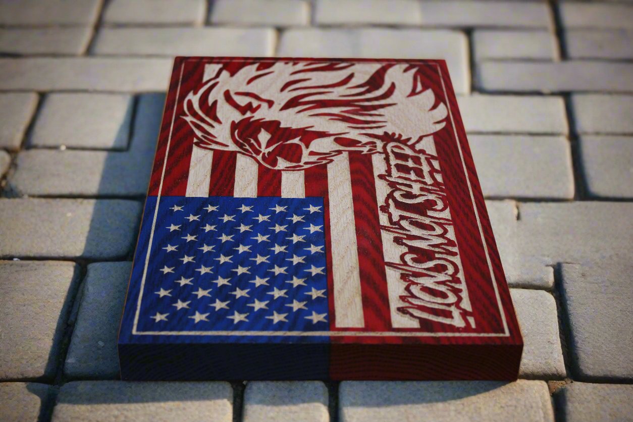 Carved Lions Not Sheep Flag