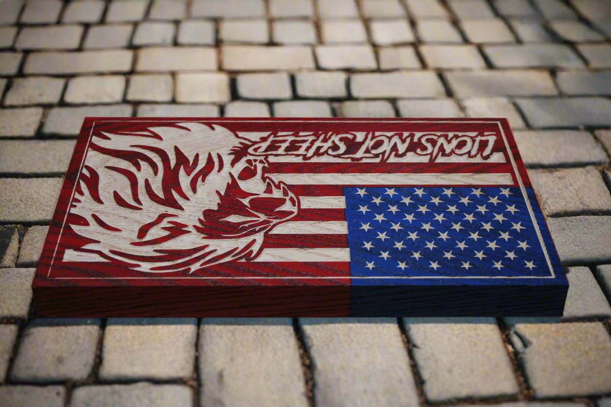 Carved Lions Not Sheep Flag