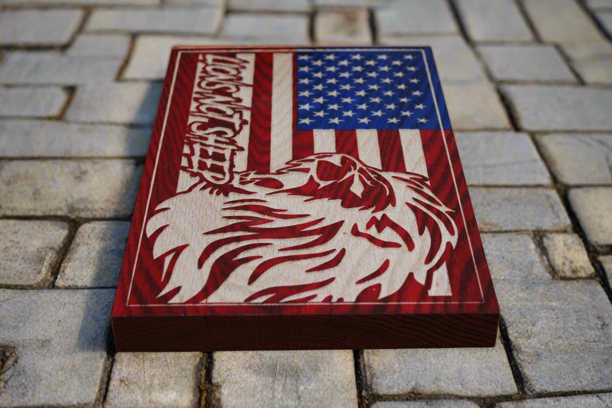 Carved Lions Not Sheep Flag