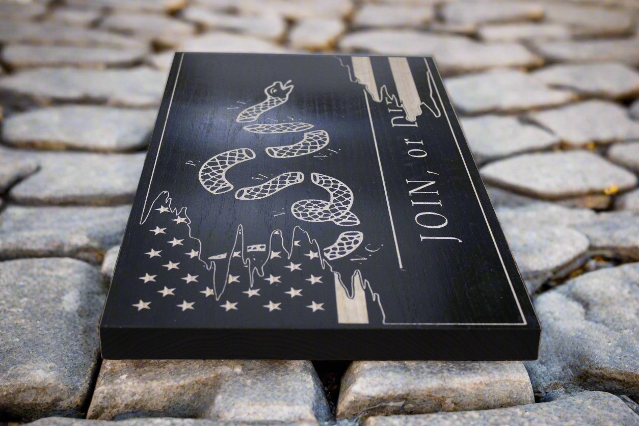 Small Join Or Die Tattered Flag