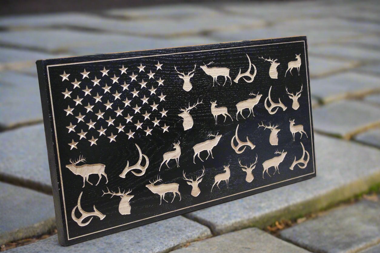 Carved Antler Flag