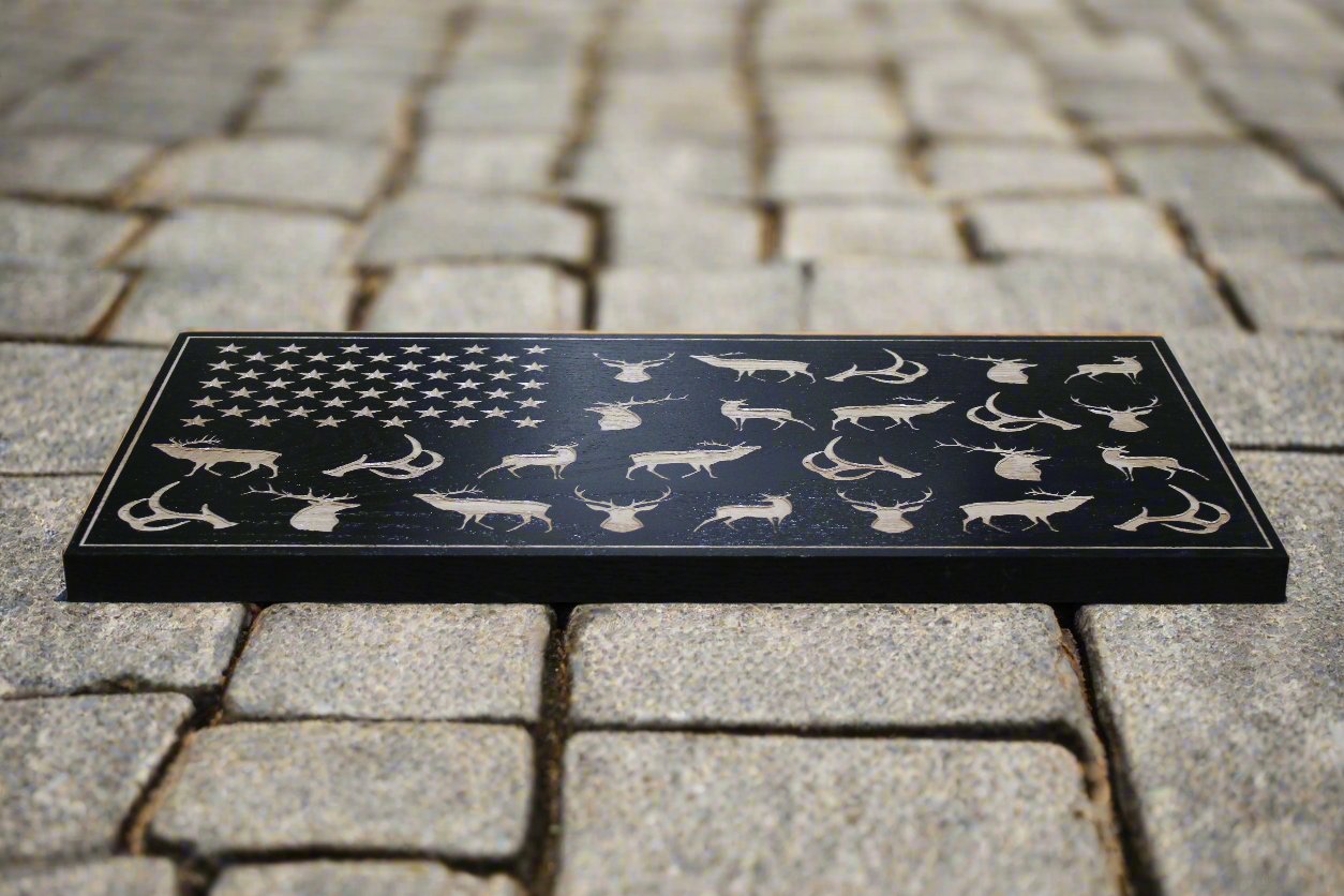 Carved Antler Flag