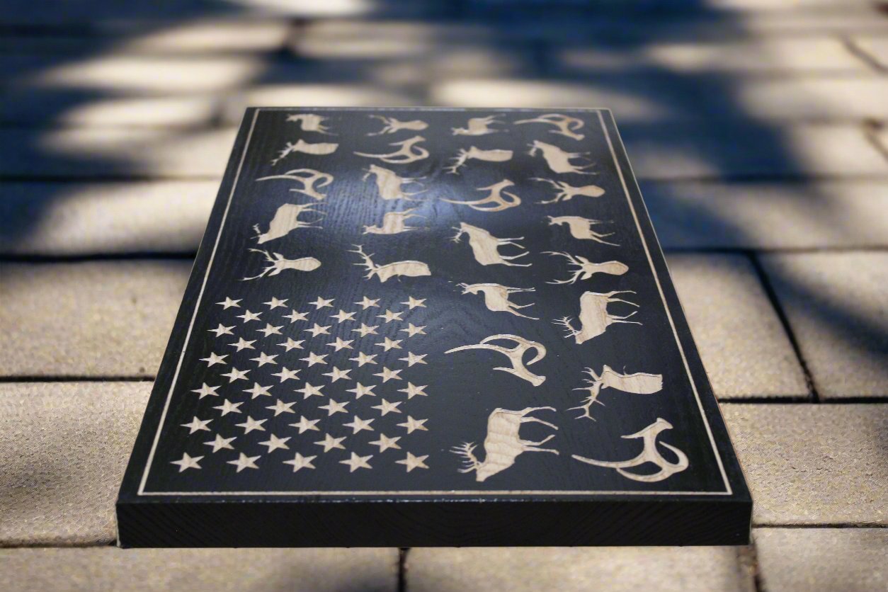 Carved Antler Flag