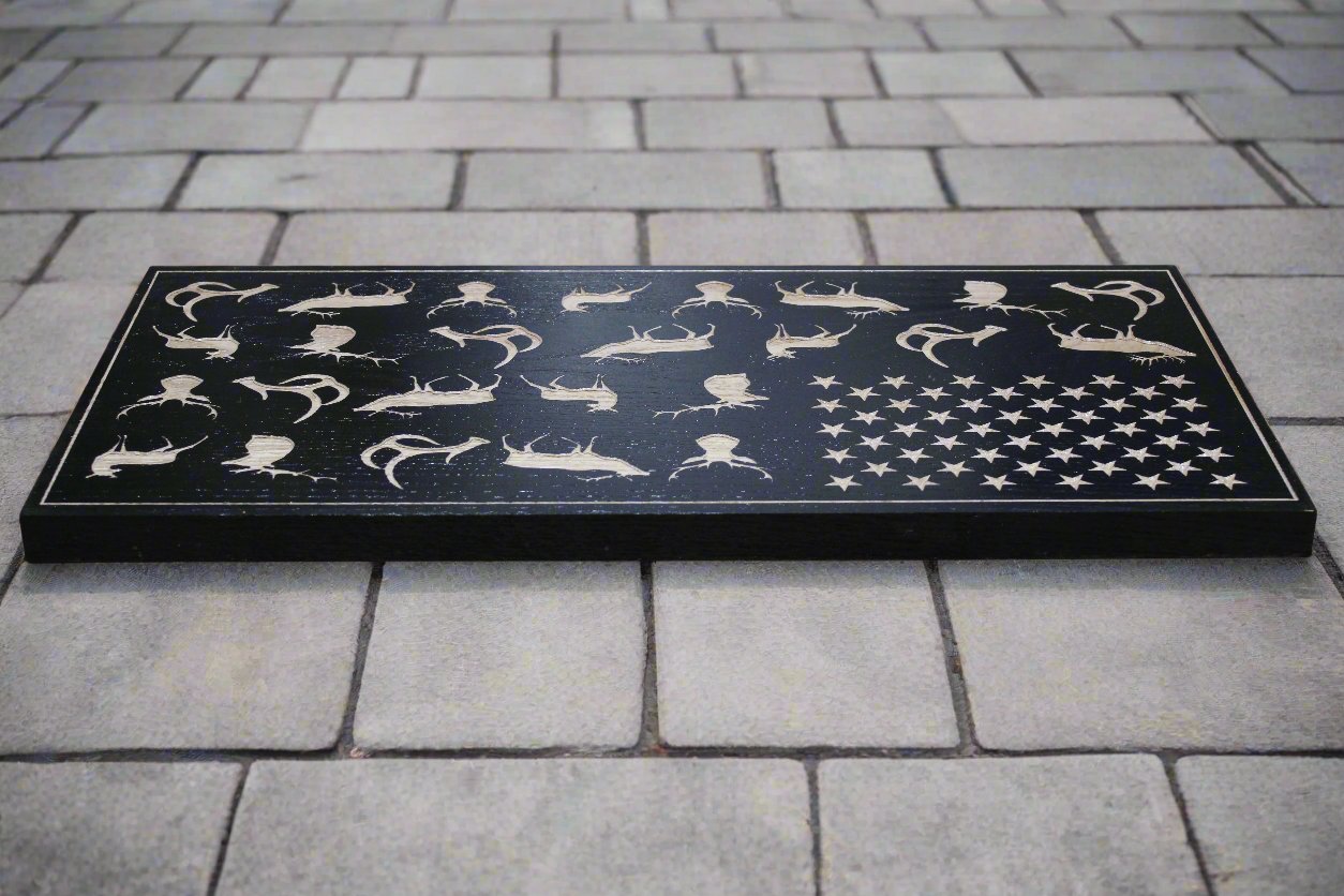 Carved Antler Flag