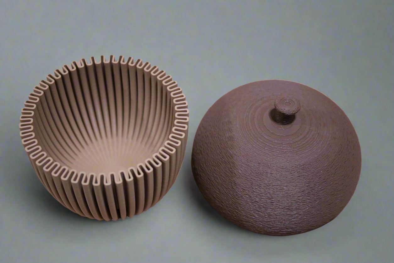 Modern Acorn Container Decor Set of Two