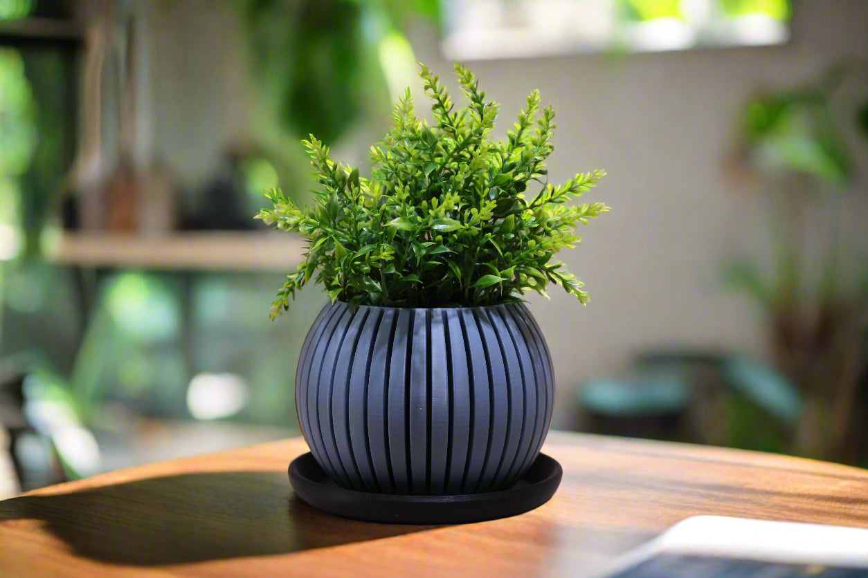 Beautiful Nimbus Planter with Plate