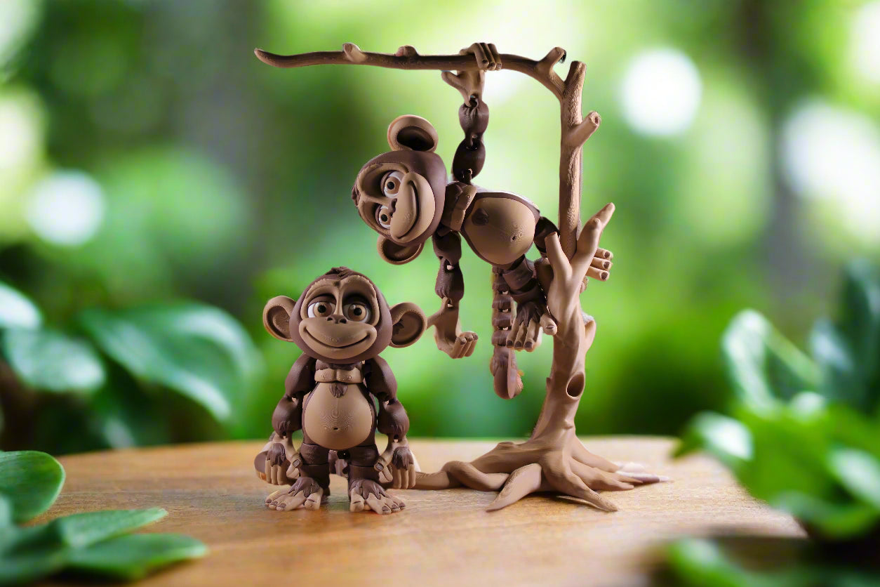 3d printed monkey playset