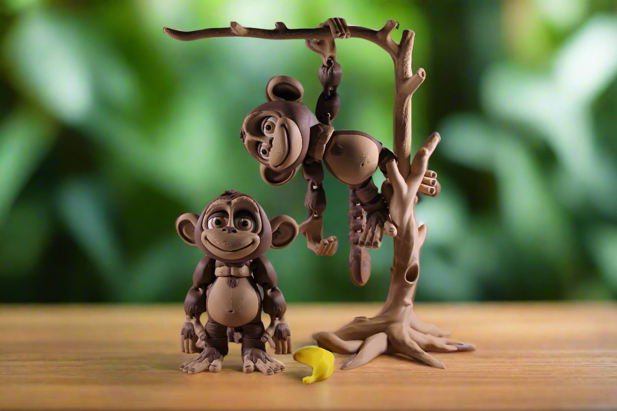 3d printed monkey playset