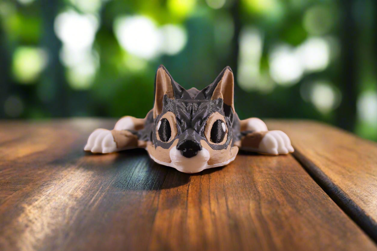 3d printed wolf pup
