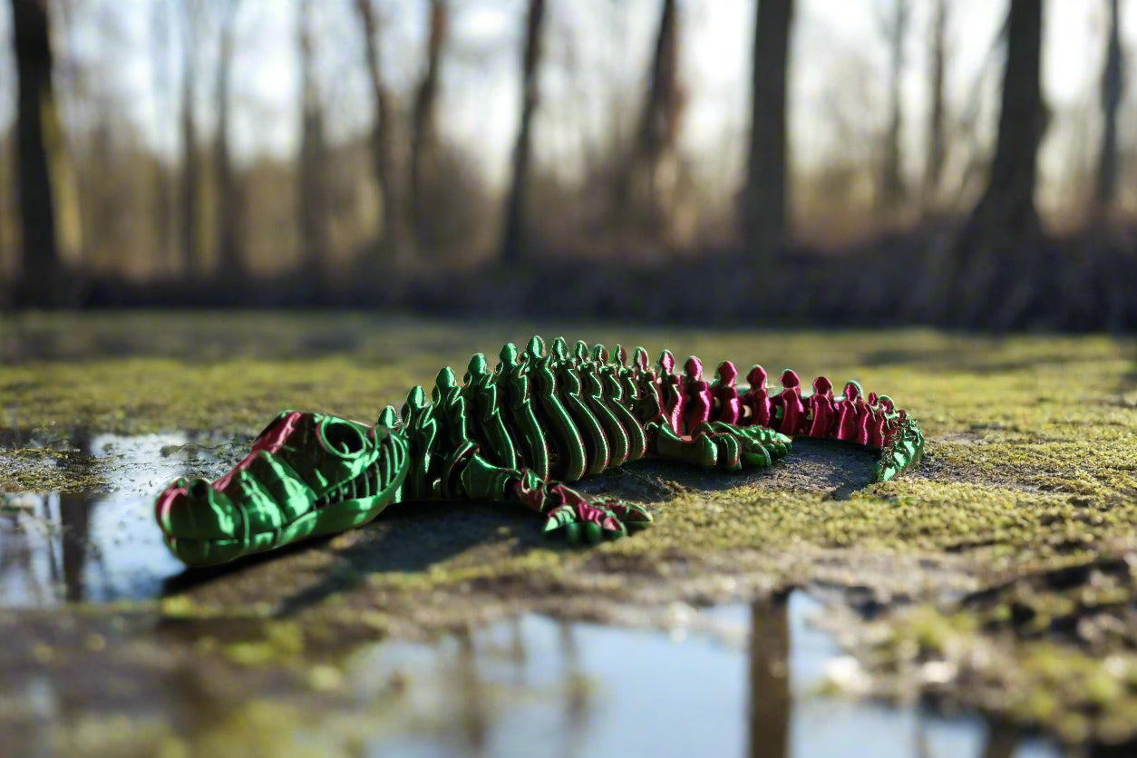 3d printed crocodile