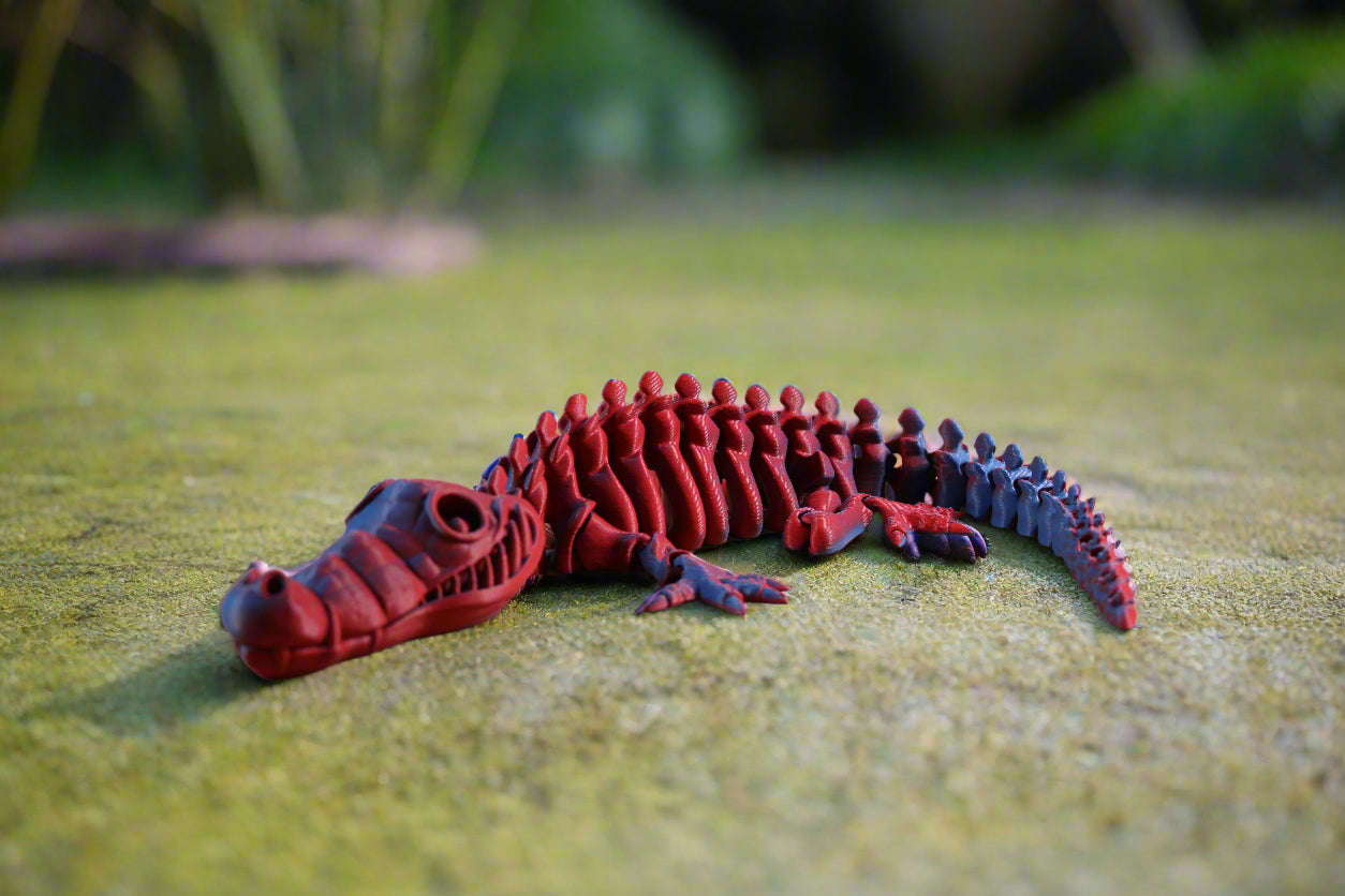 3d printed crocodile