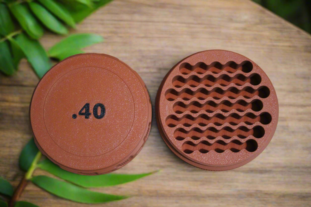 Customizable and Stackable .40 Caliber Ammo Container Proudly Made in America