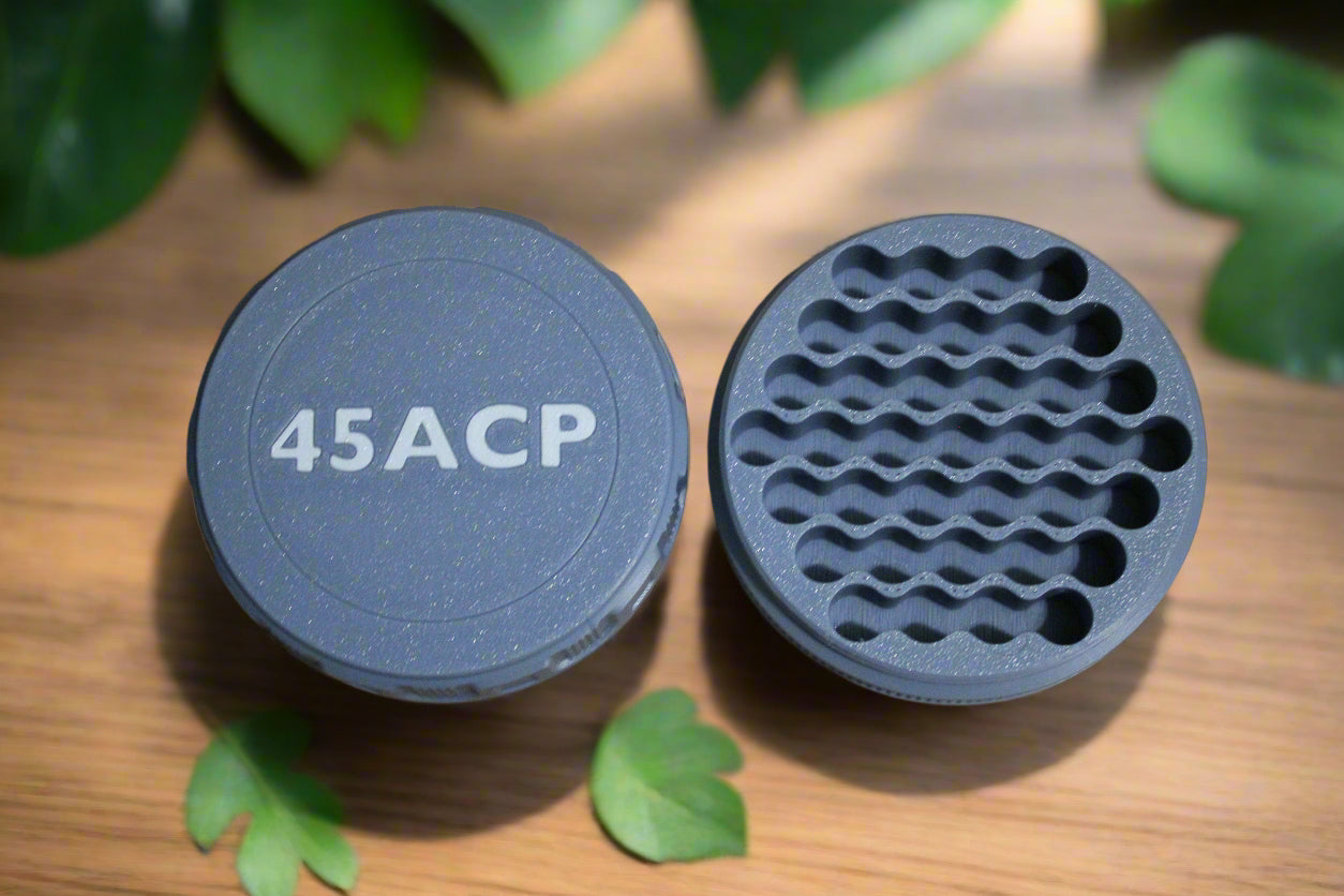 Customizable and Stackable 45 ACP Ammo Container Proudly Made in America