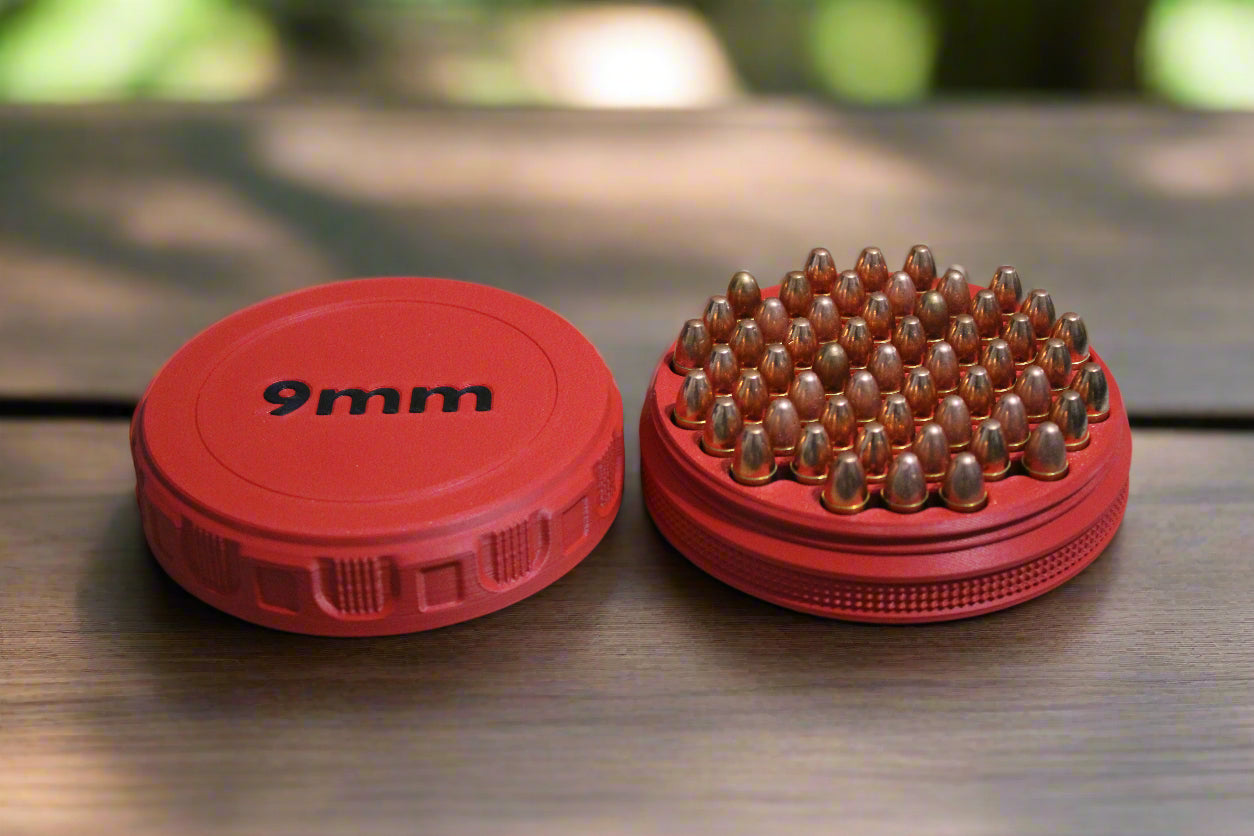 Customizable and Stackable 9mm Ammo Container Proudly Made in America