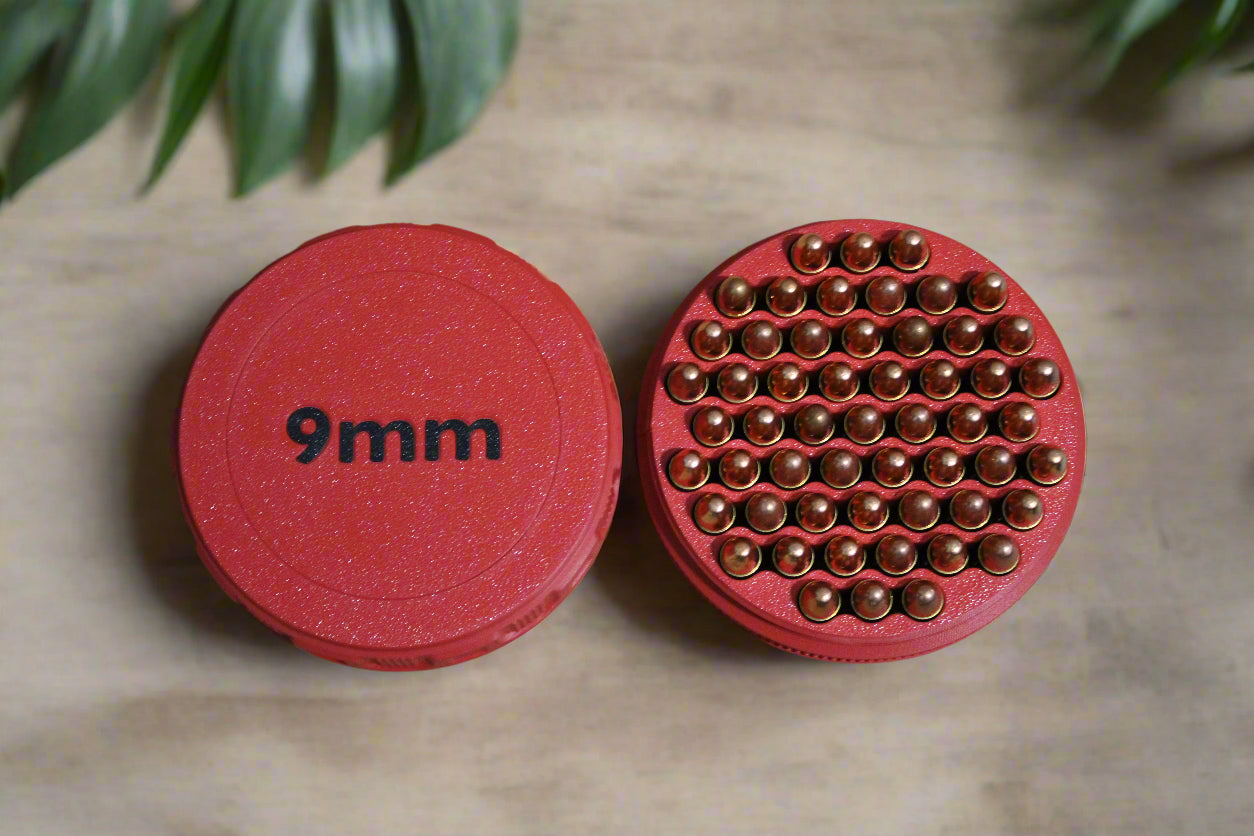 Customizable and Stackable 9mm Ammo Container Proudly Made in America