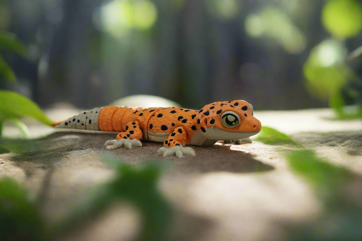 3d printed leopard gecko