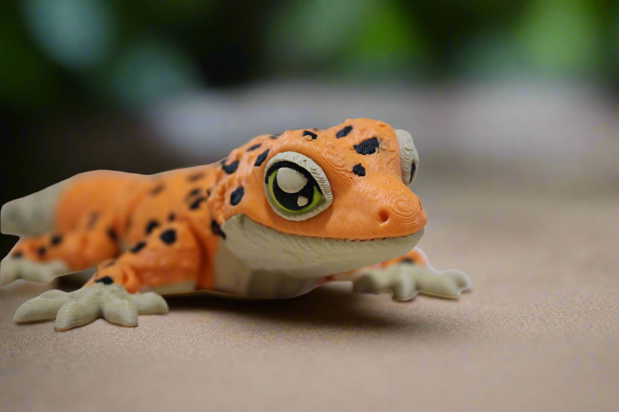 3d printed leopard gecko