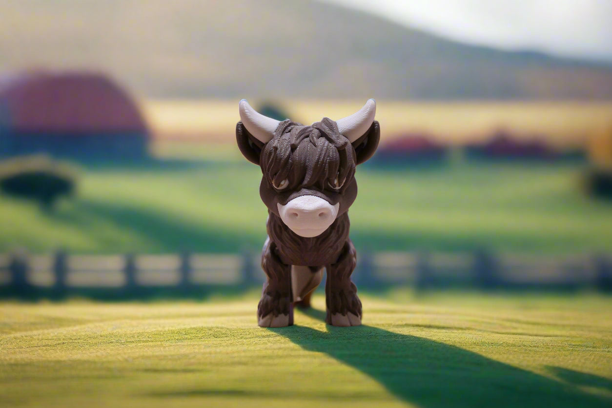 3d printed highland cow