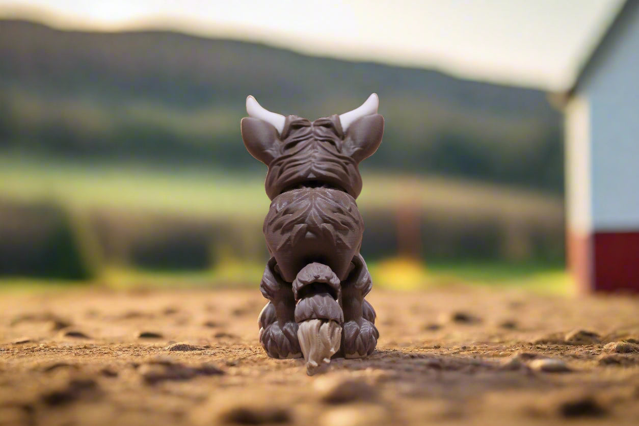 3d printed highland cow