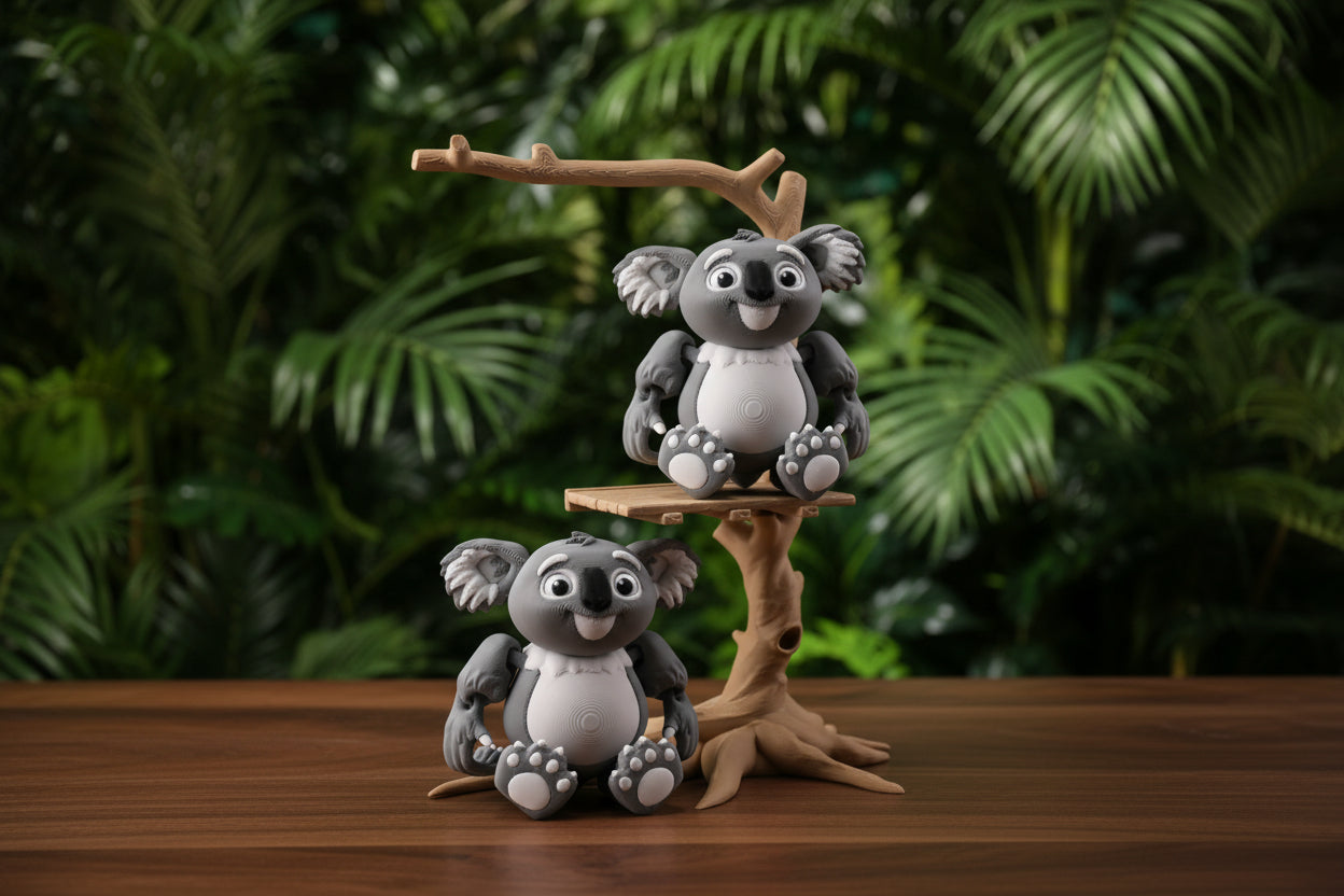 3d printed koala playset