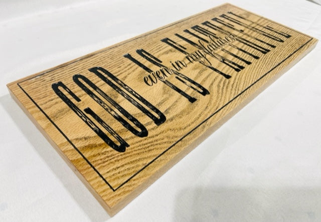 Carved God Is Faithful Sign