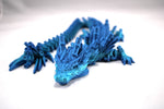 Large Articulated Blue Gradient Bambu Dragon