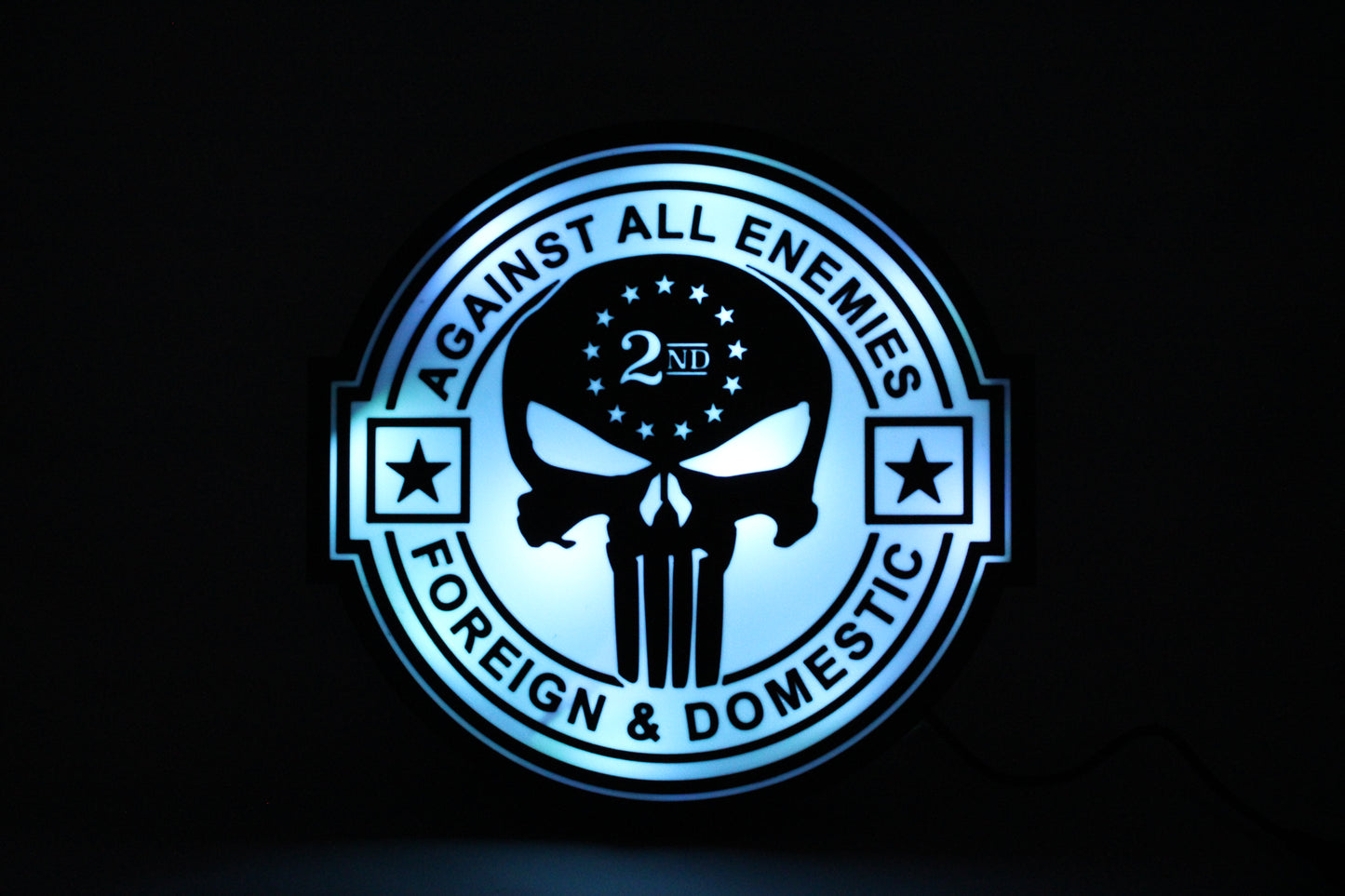 Against All Enemies Led Lightbox