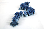 Large Blue Gradient Articulated Crystal Dragon