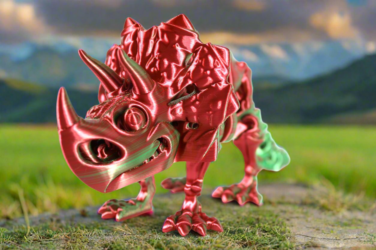 Articulating Skeleton Triceratops Multiple Colors to Choose From