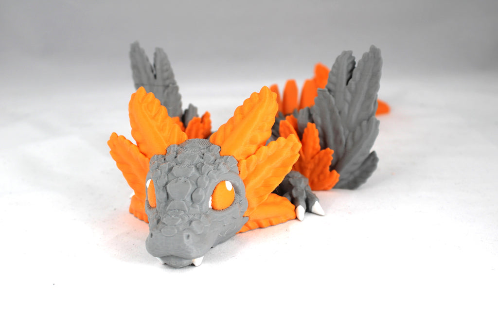 Articulating Winged Axolotl Dragon