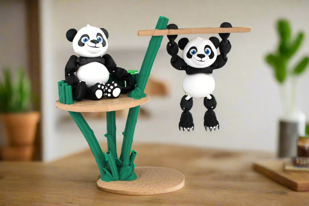 Articulating Panda Playset