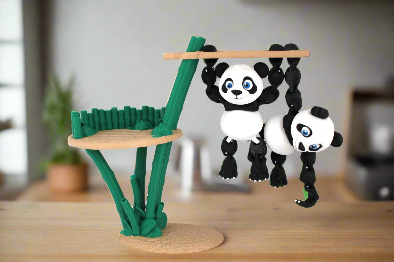 Articulating Panda Playset