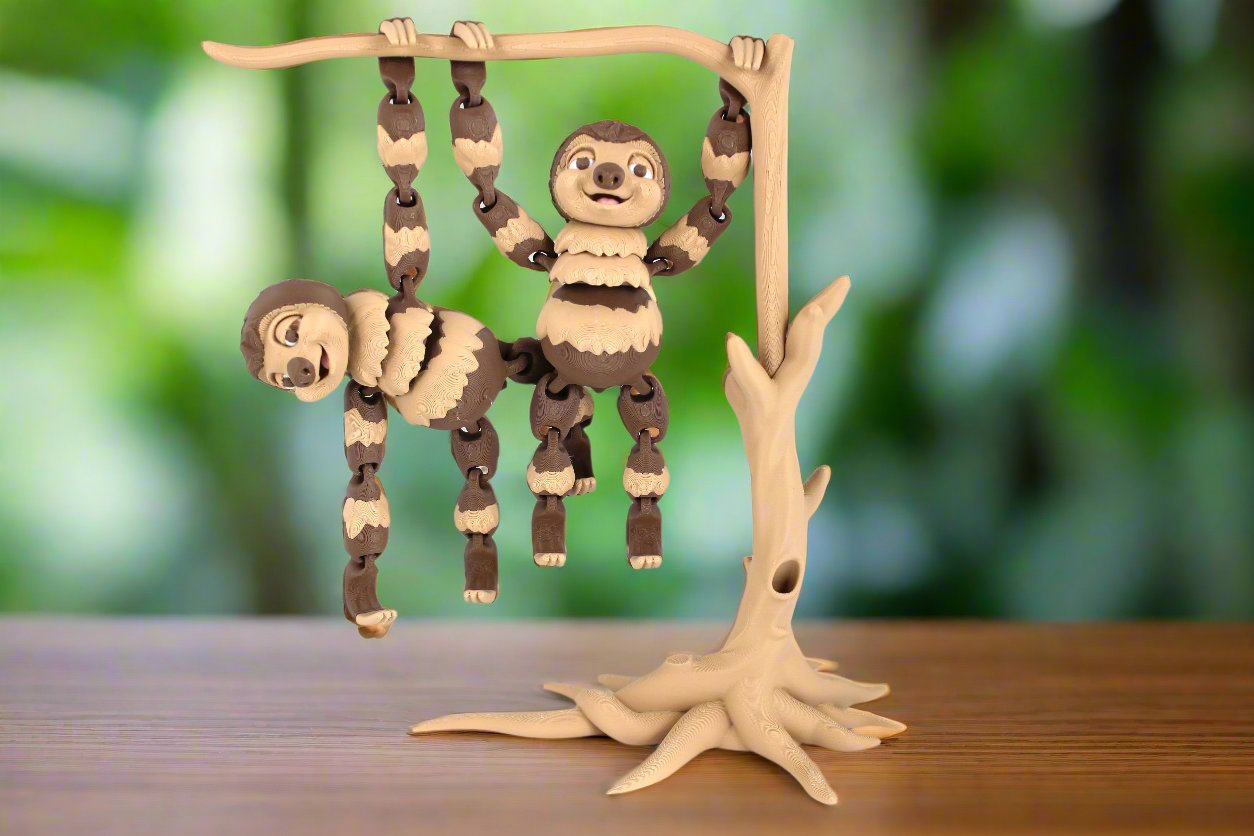 Articulating Sloth Playset