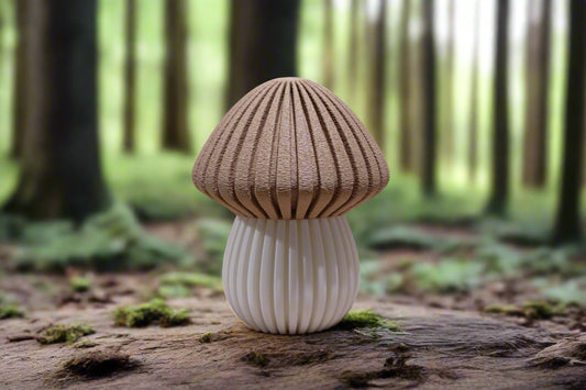 Modern Mushroom Decor Container, Set of Two