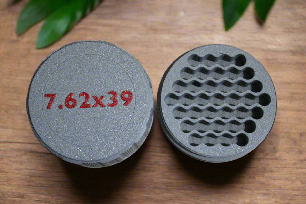 Customizable and Stackable 7.62x39 Ammo Container Proudly Made in America