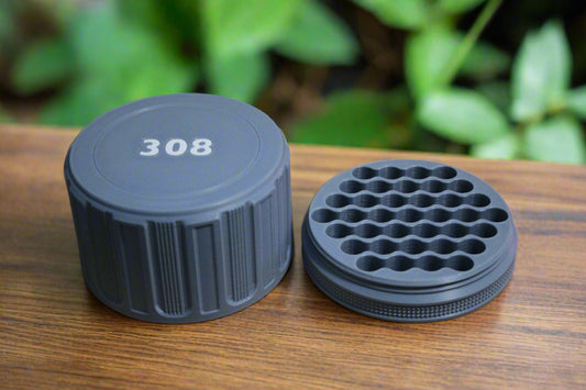 Customizable and Stackable 308 Ammo Container Proudly Made in America