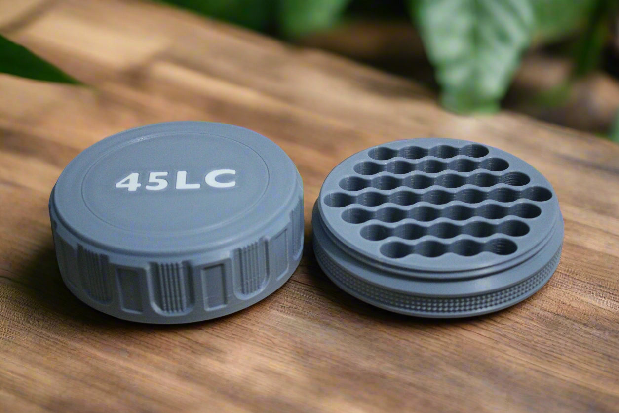 Customizable and Stackable 45 LC Ammo Container Proudly Made in America