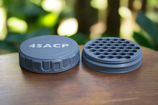 Customizable and Stackable 45 ACP Ammo Container Proudly Made in America