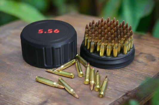 Customizable and Stackable 5.56 Ammo Container Proudly Made in America