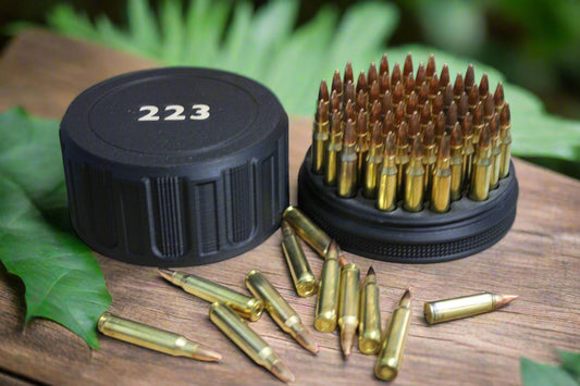 Customizable and Stackable 223 Ammo Container Proudly Made in America