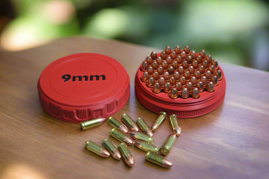 Customizable and Stackable 9mm Ammo Container Proudly Made in America