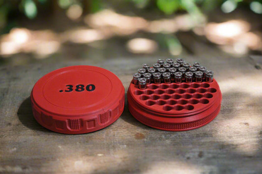 Customizable and Stackable .380 Ammo Container Proudly Made in America