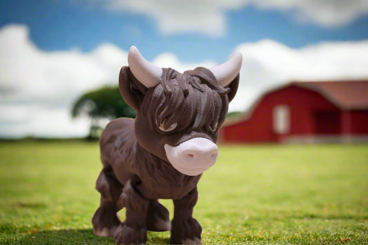 3d printed highland cow